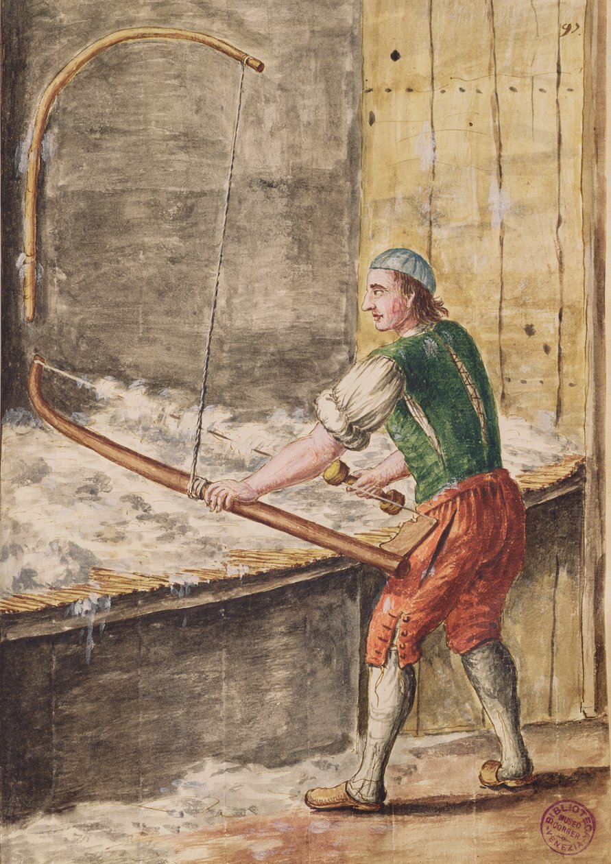 Baumwollspinnen von Jan van Grevenbroeck