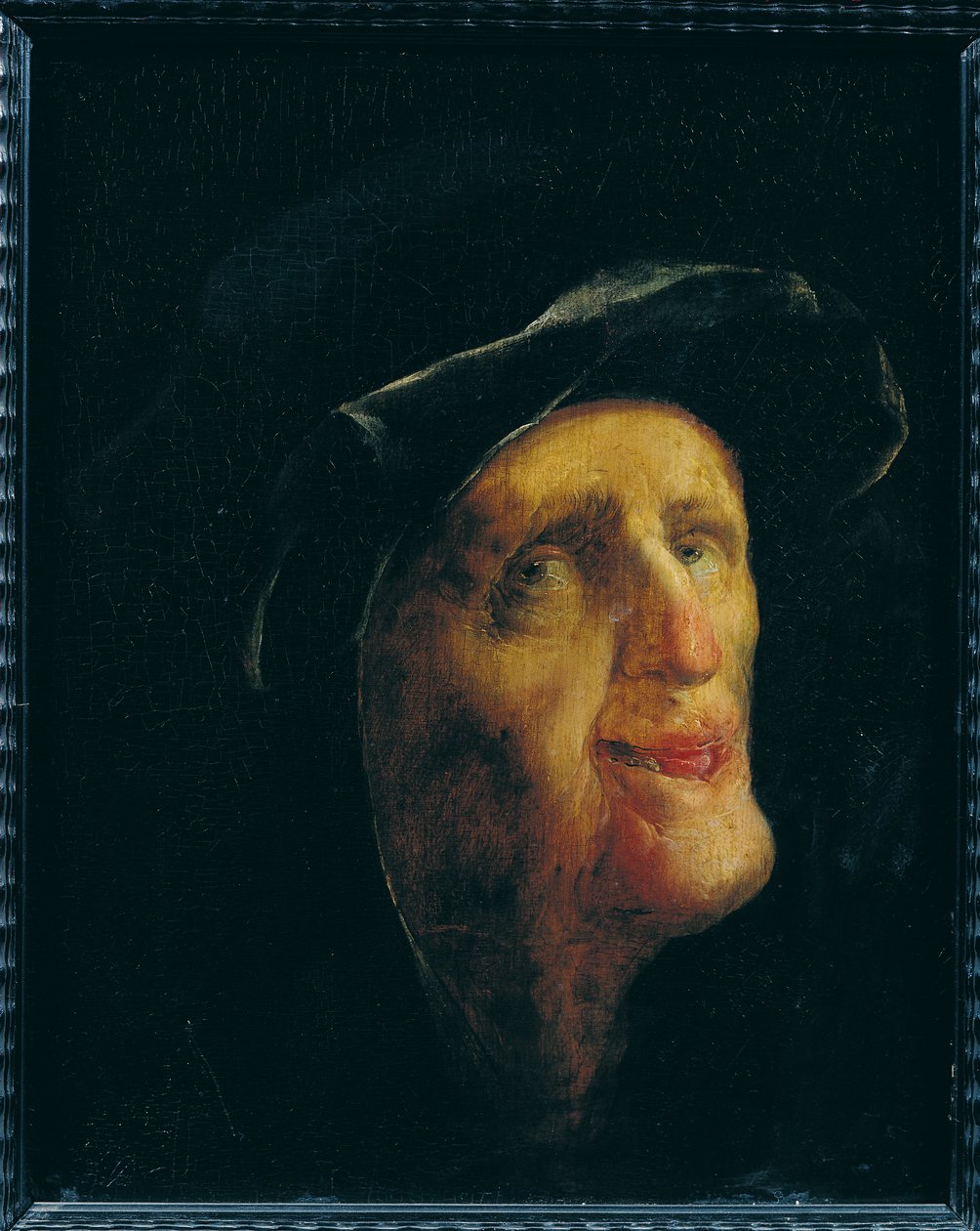 Eine lachende Frau von Jan van de Venne