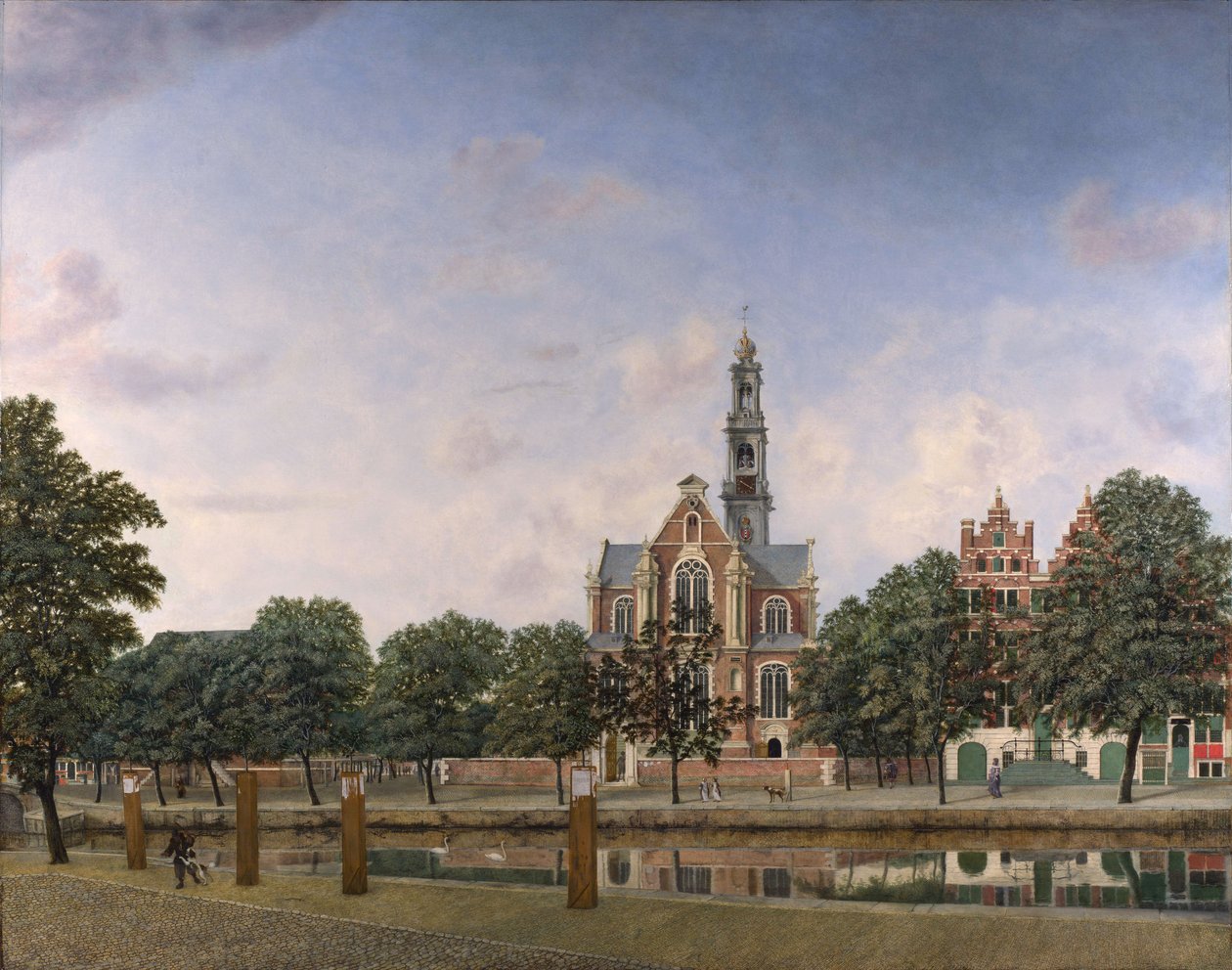 Ansicht der Westerkerk, Amsterdam (ca. 1660) von Jan van der Heyden