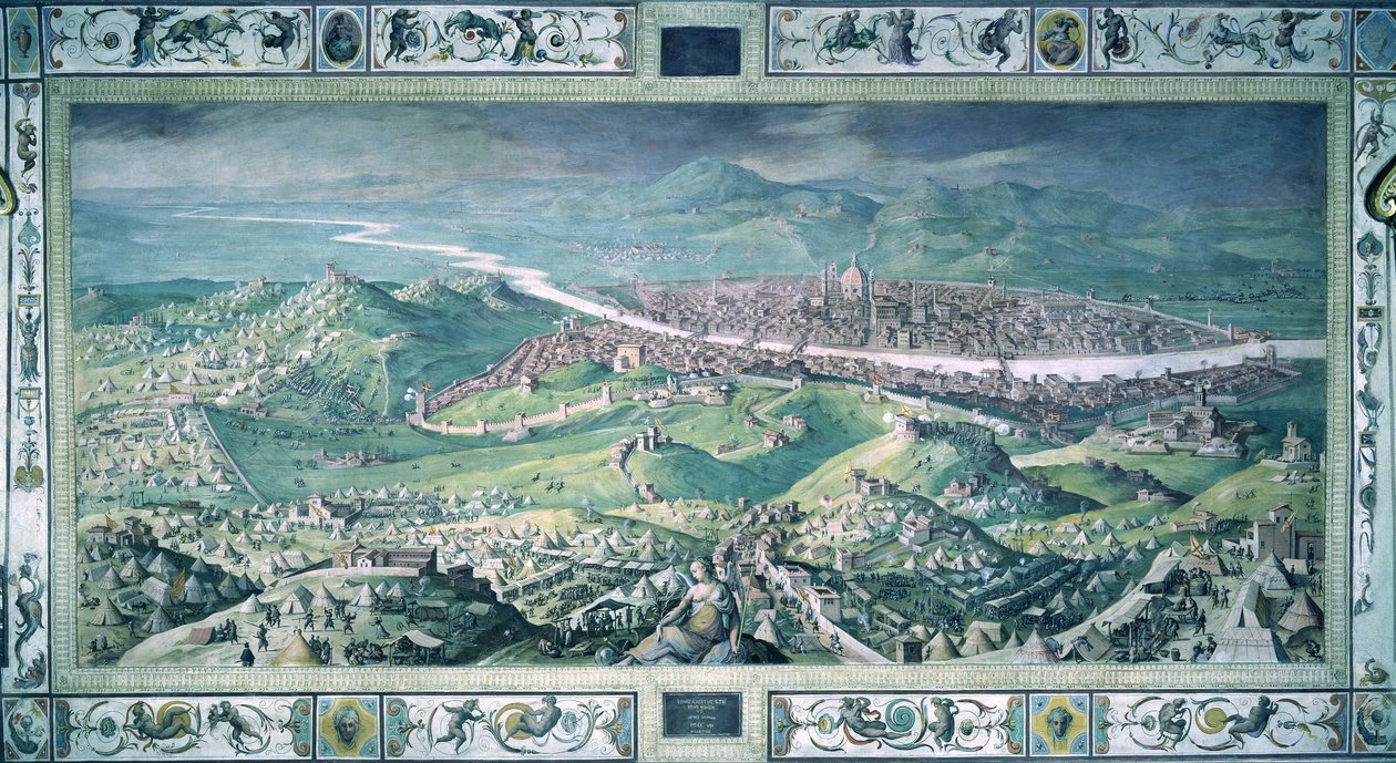 Die Belagerung von Florenz von Jan van der Straet