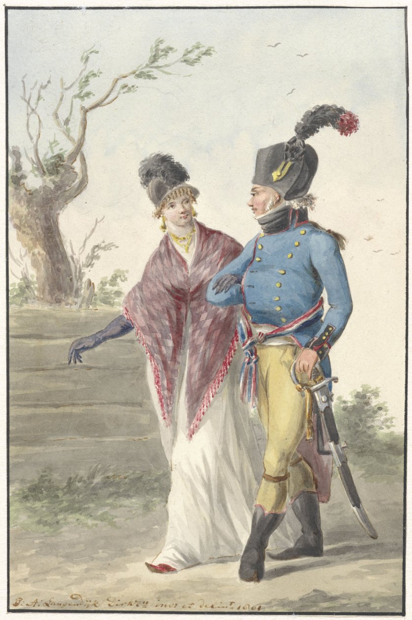 Genieoffizier, 1801 von Jan Anthonie Langendijk Dzn