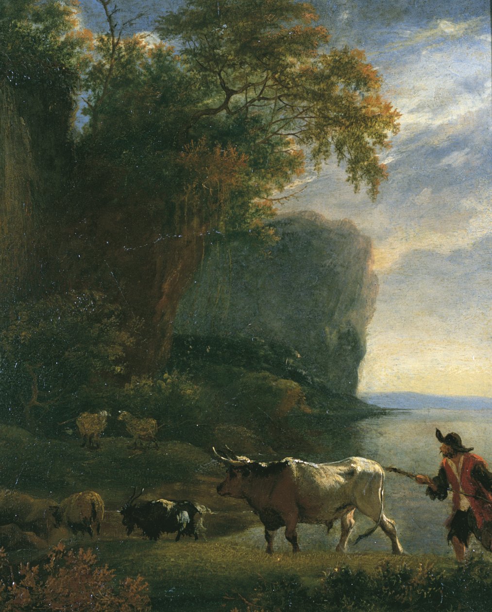 Landschaft mit Viehtreiber, ca. 1640er von Jan Asselijn
