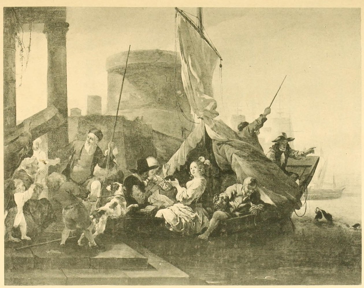 Vergnügungsbootfahren von Jan Baptist Weenix
