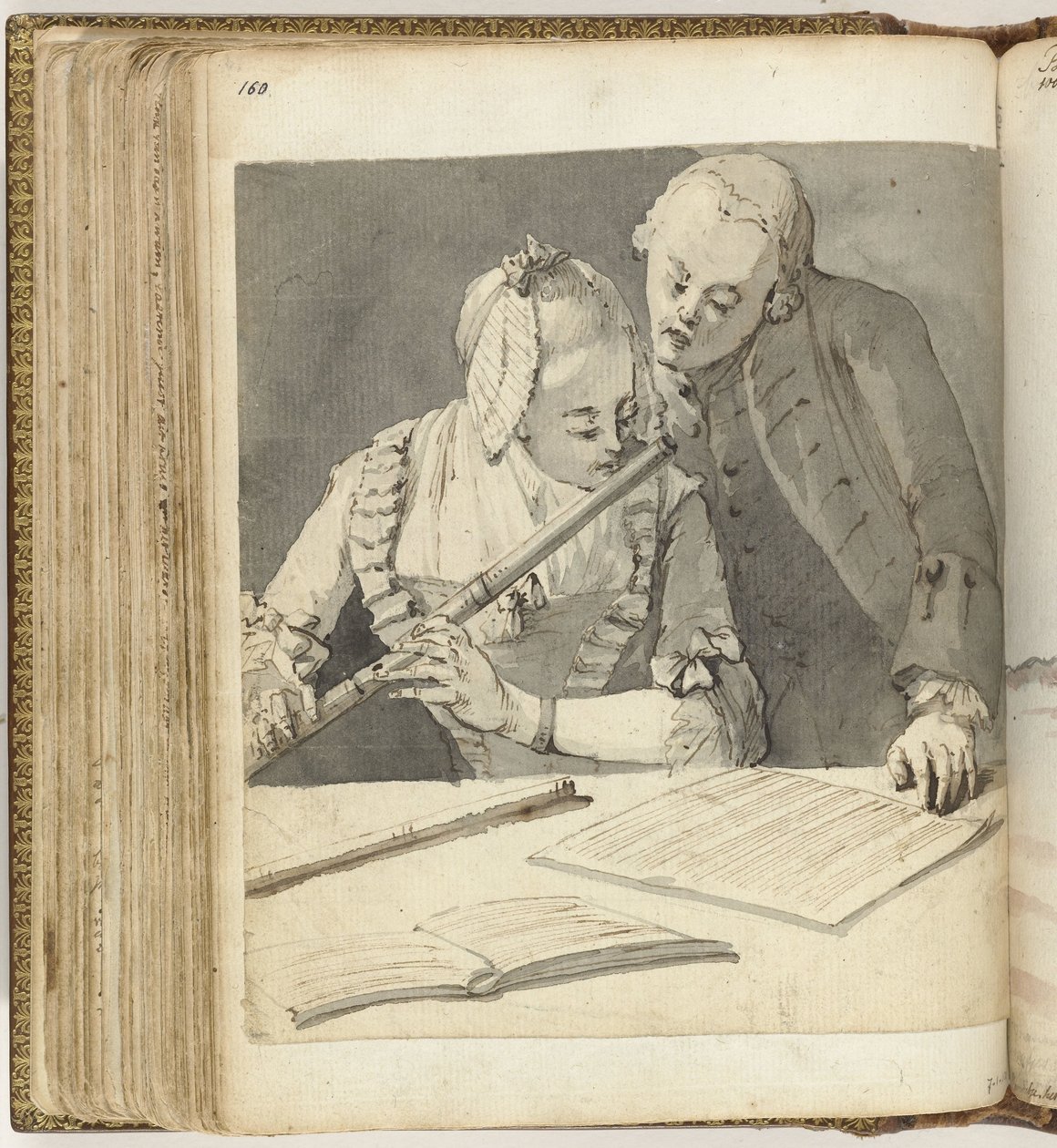 Mann und Frau mit Querflöte von Jan Brandes