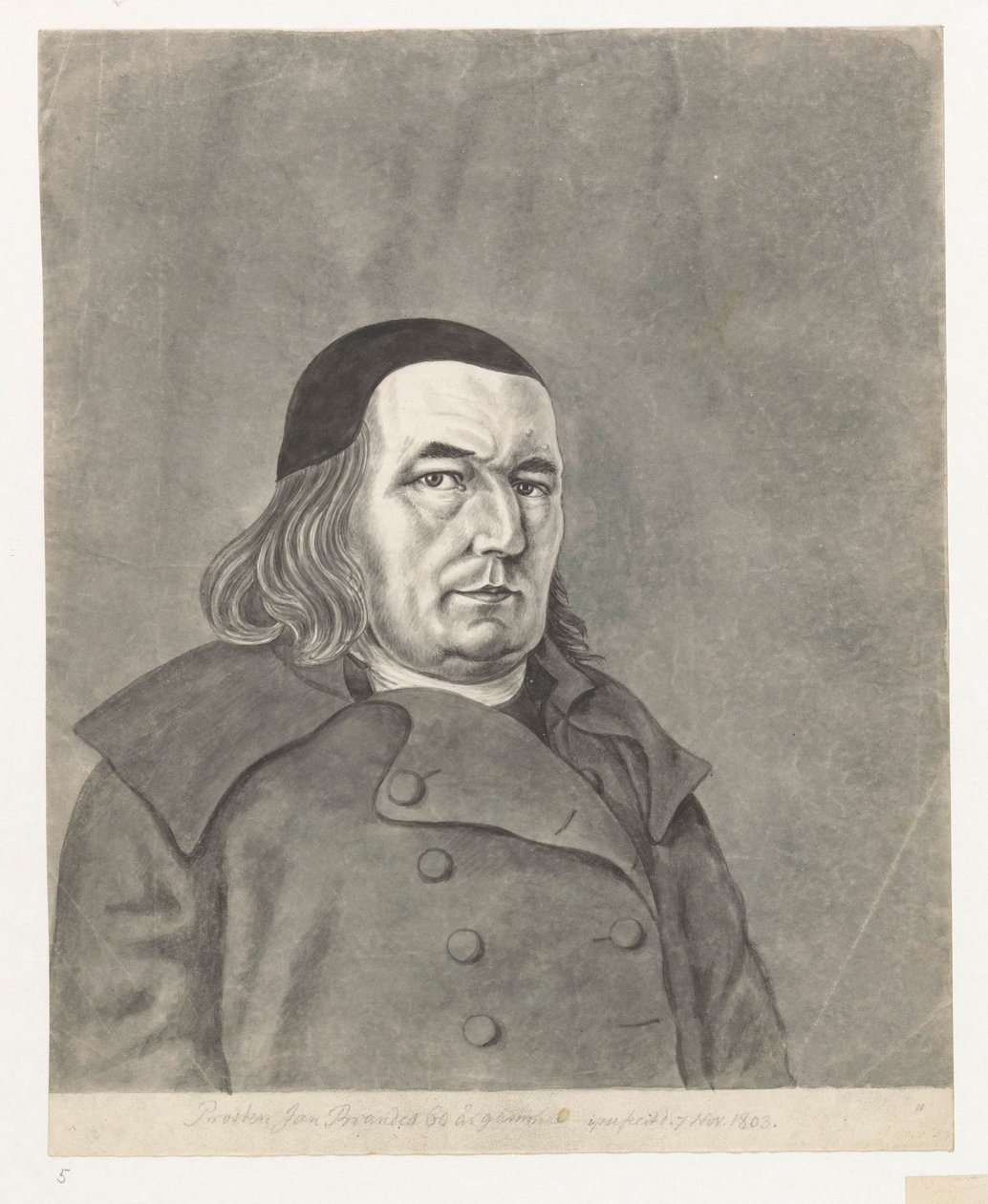 Selbstporträt Jan Brandes 1803 von Jan Brandes