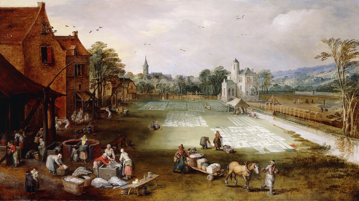 Ein Bleichfeld von Jan Brueghel the Elder