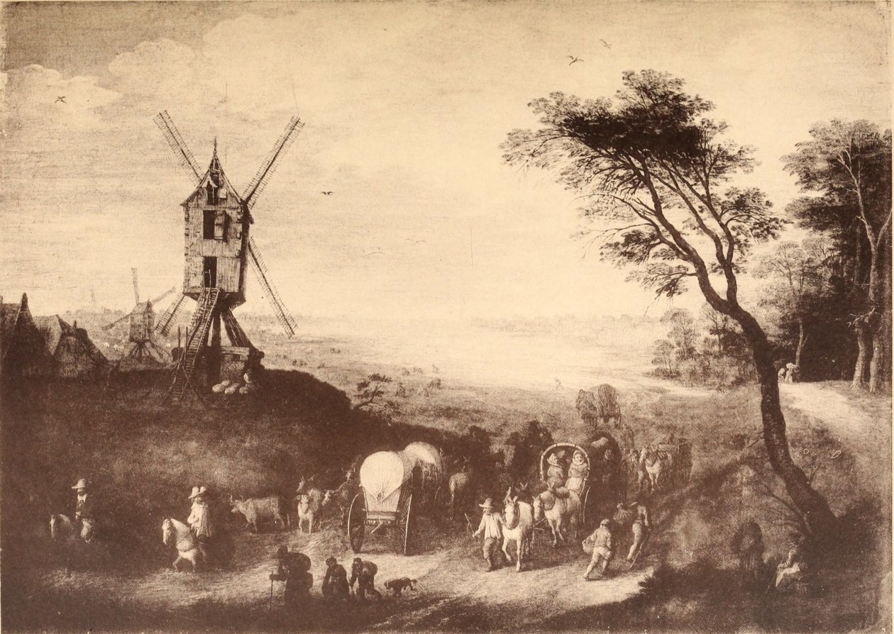 Landschaft mit Windmühle von Jan Brueghel the Elder