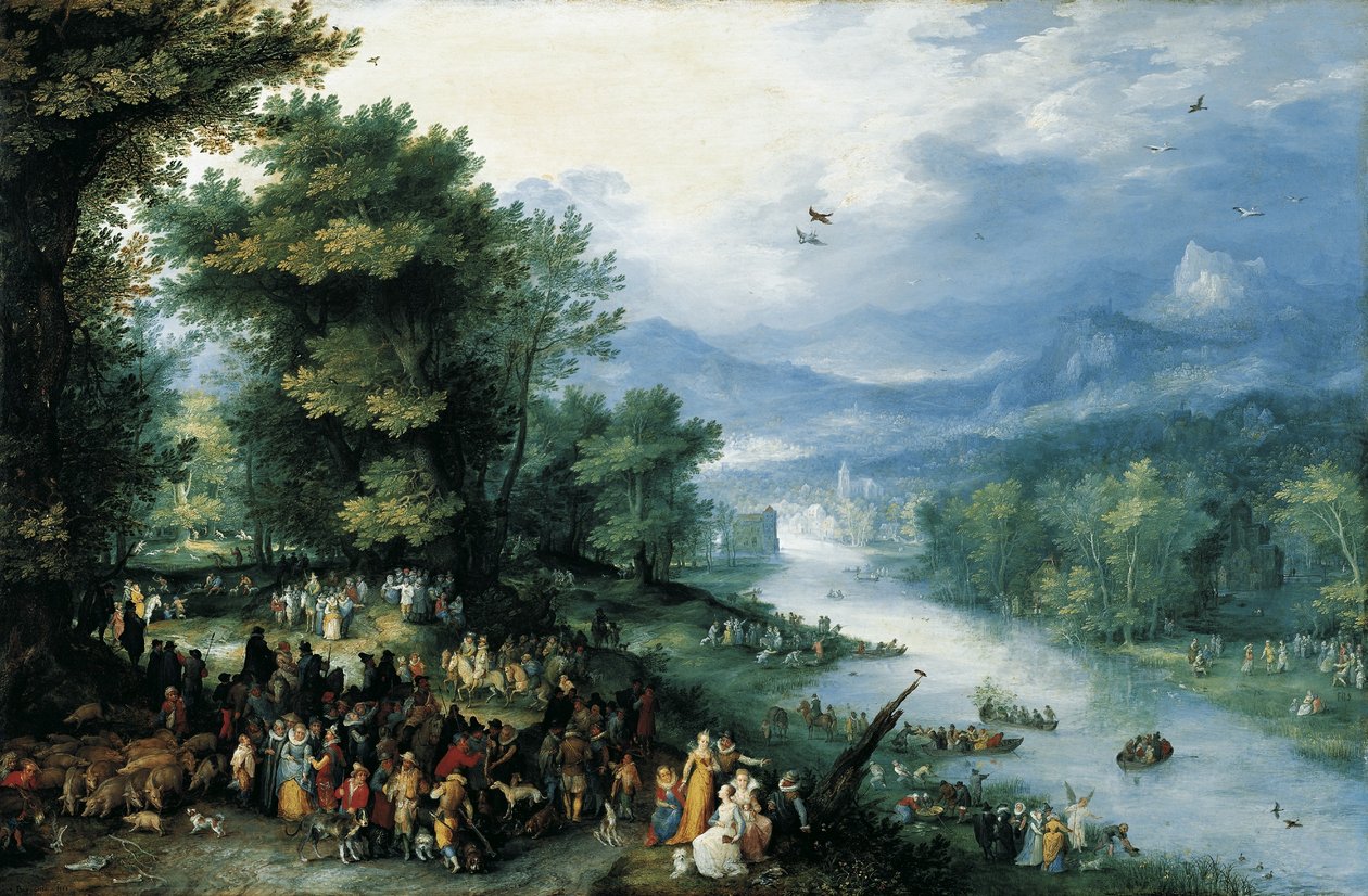 Landschaft mit dem jungen Tobias von Jan Brueghel the Elder