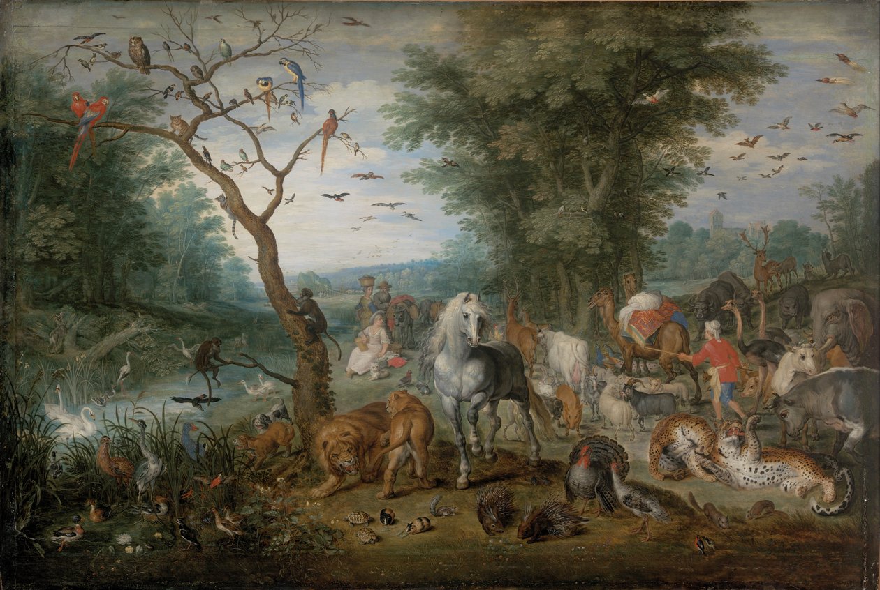 Paradieslandschaft mit Tieren von Jan Brueghel the Elder