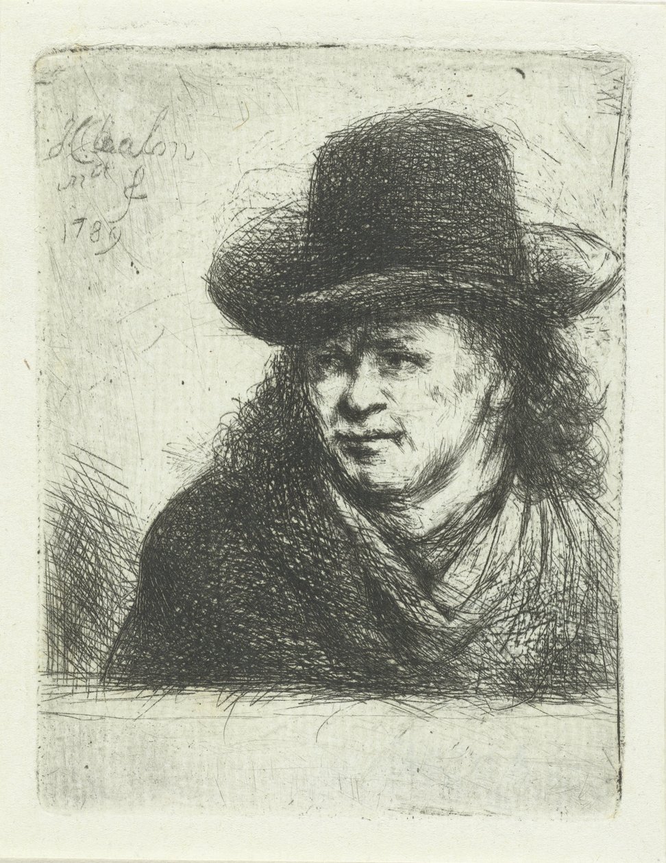 Mann mit Hut von Jan Chalon