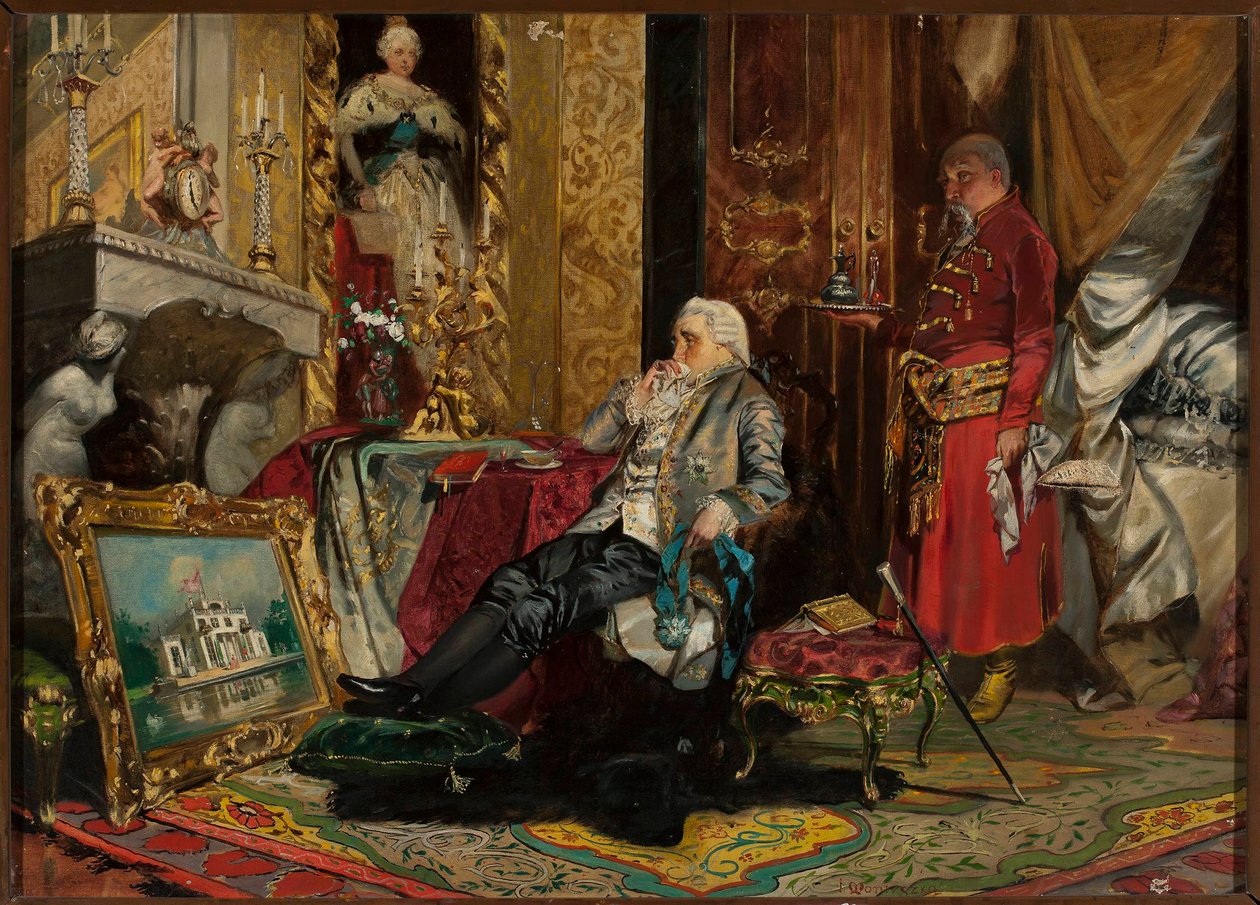 König Stanisław August Poniatowski in Petersburg von Jan Czesław Moniuszko