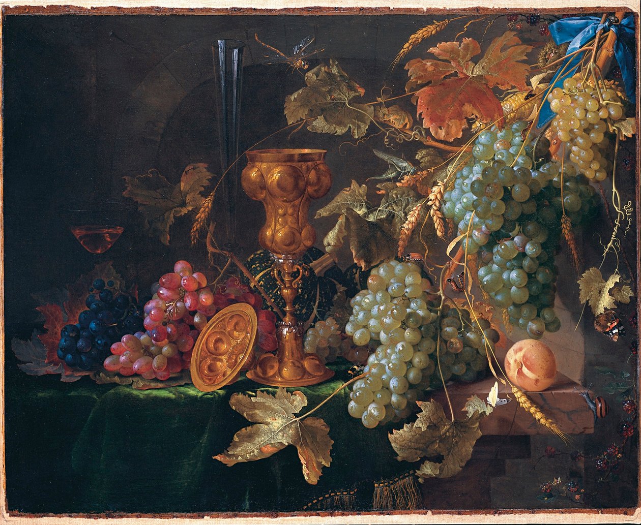 Stillleben mit Trauben von Jan Davidsz. de Heem