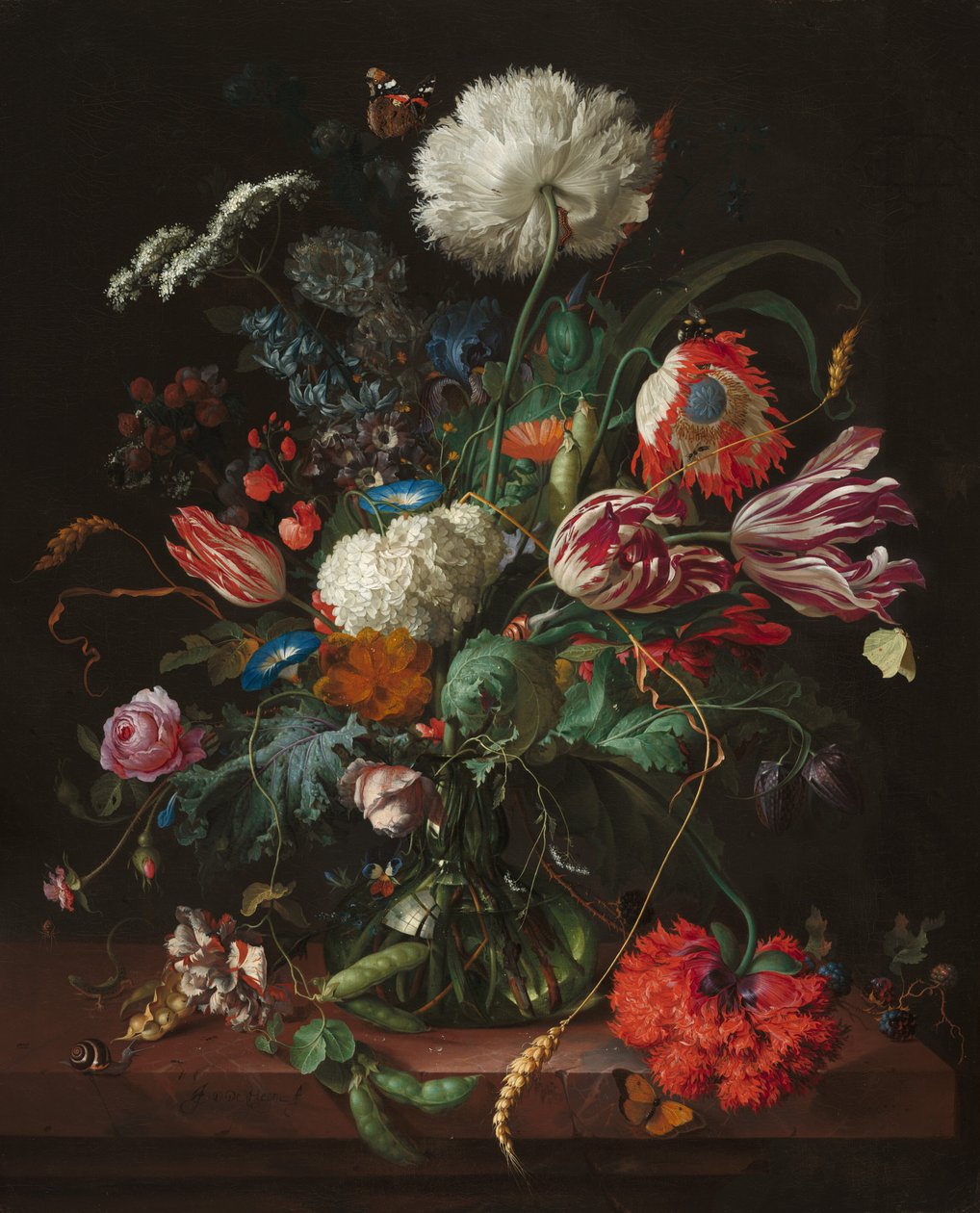 Blumenvase, ca. 1660 von Jan Davidsz de Heem