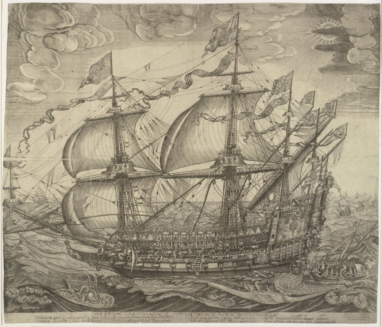 Das Kriegsschiff Trekroner von Jan Diricks van Campen