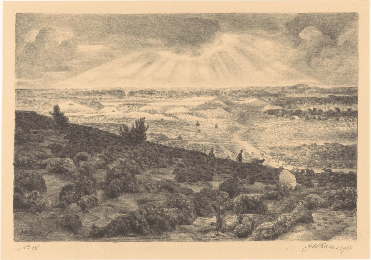 Heide bei Laren von Jan Fekkes (signed by artist)