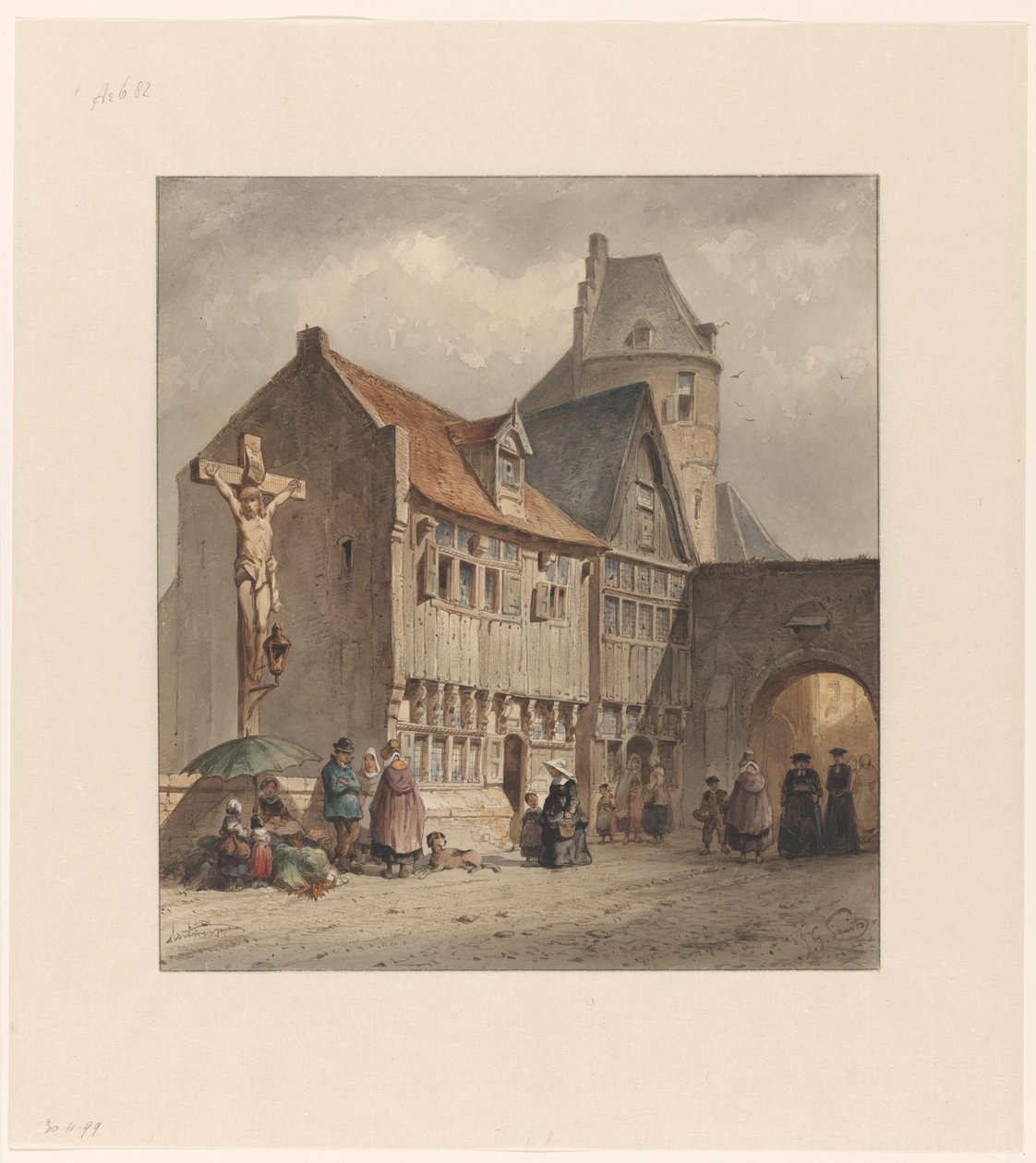 Straße in Antwerpen von Jan Gerard Smits