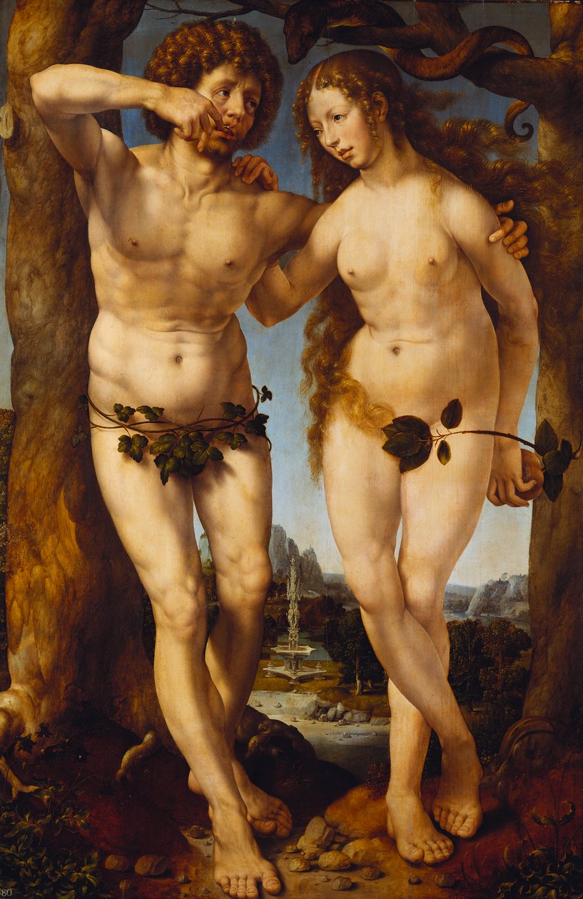 Adam und Eva von Jan Gossaert