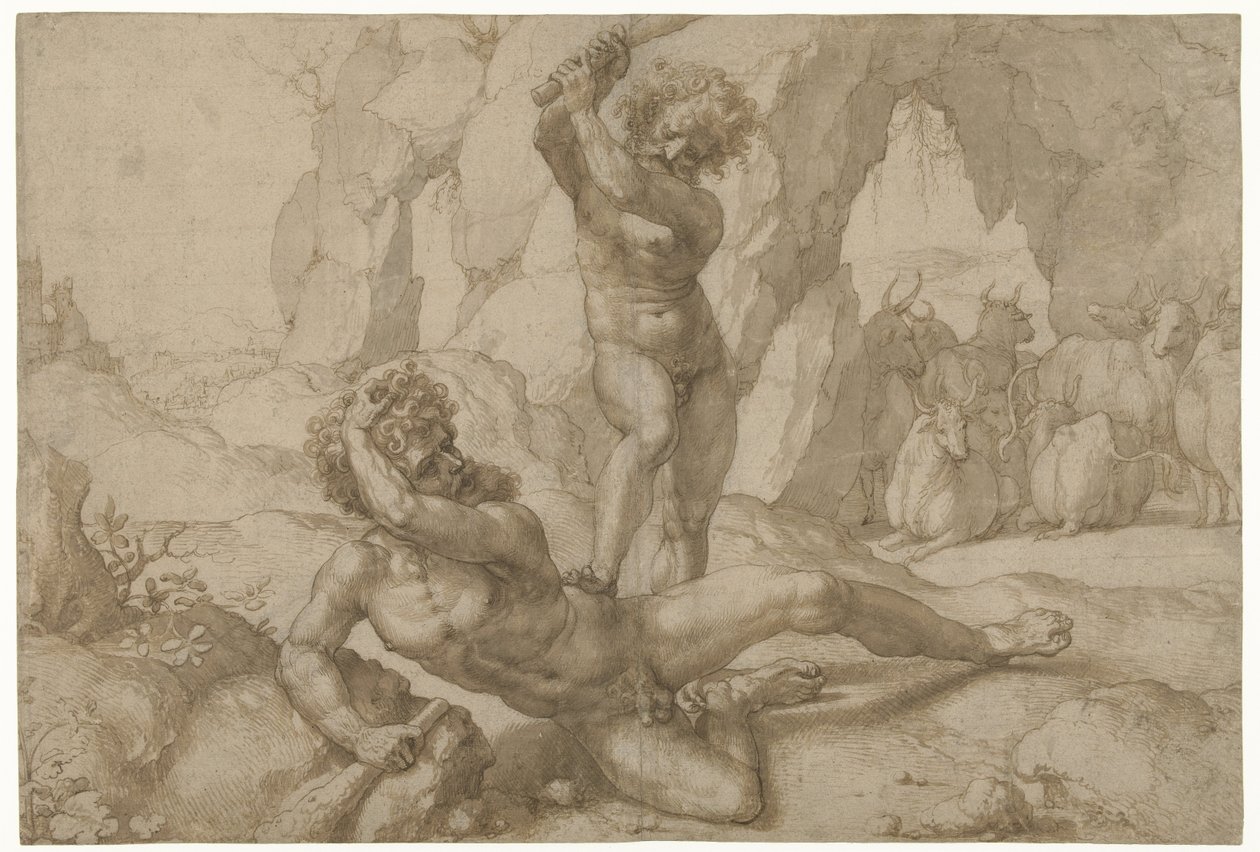 Herkules und Cacus von Jan Gossart