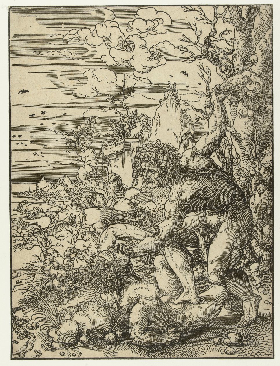 Kain tötet Abel von Jan Gossart