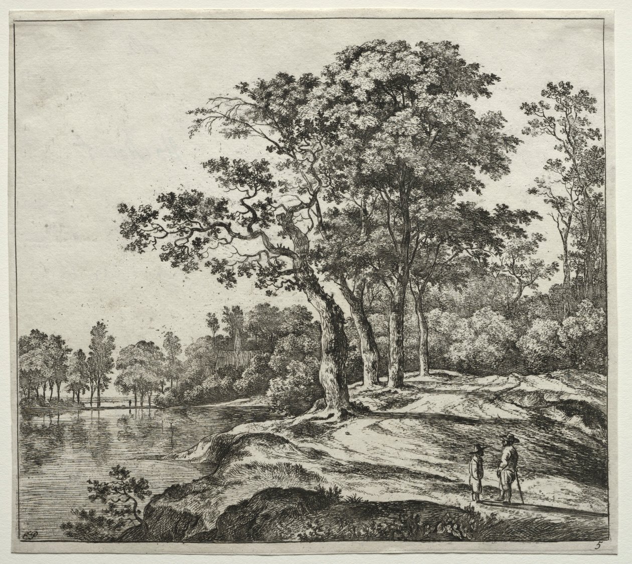 Die vier Bäume von Jan Hackaert