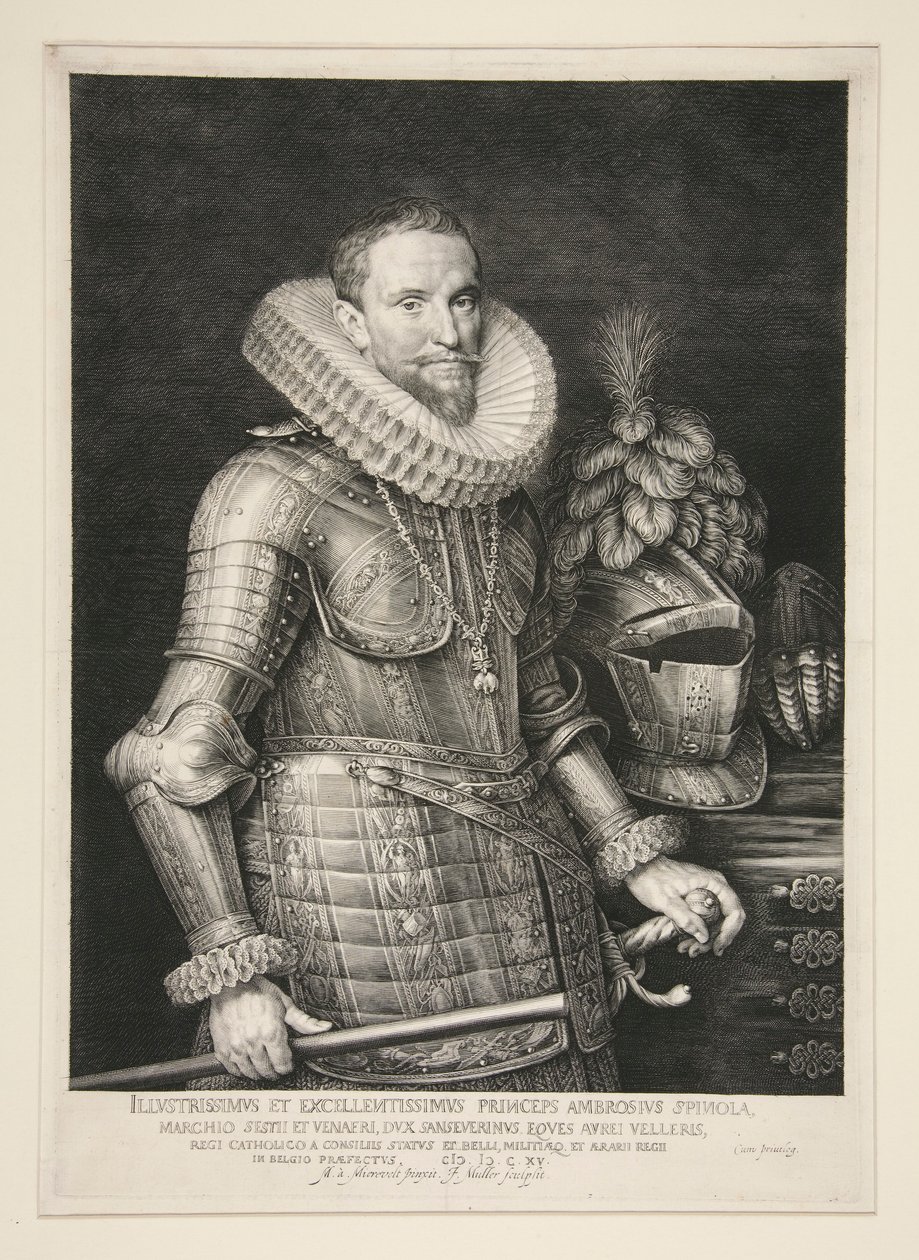 Ambrogio, Marquis von Spinola (1569-1630) von Jan Harmensz. Muller