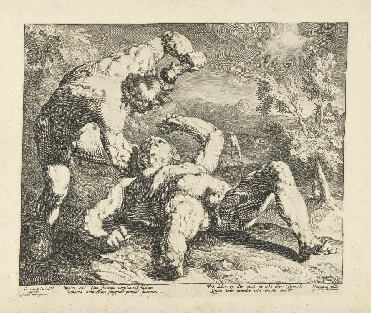 Kain tötet Abel von Jan Harmensz. Muller