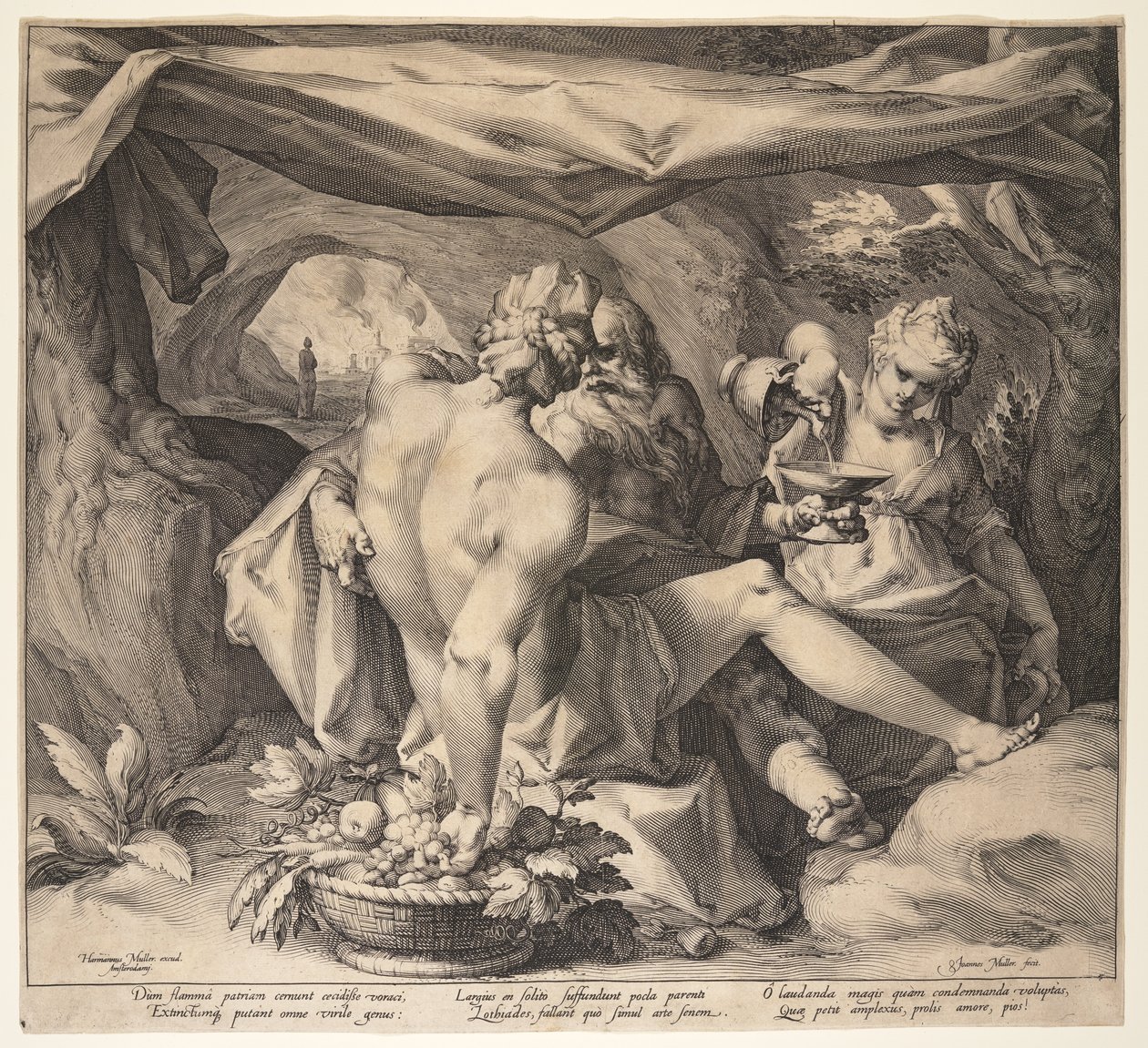 Lot und seine Töchter von Jan Harmensz. Muller