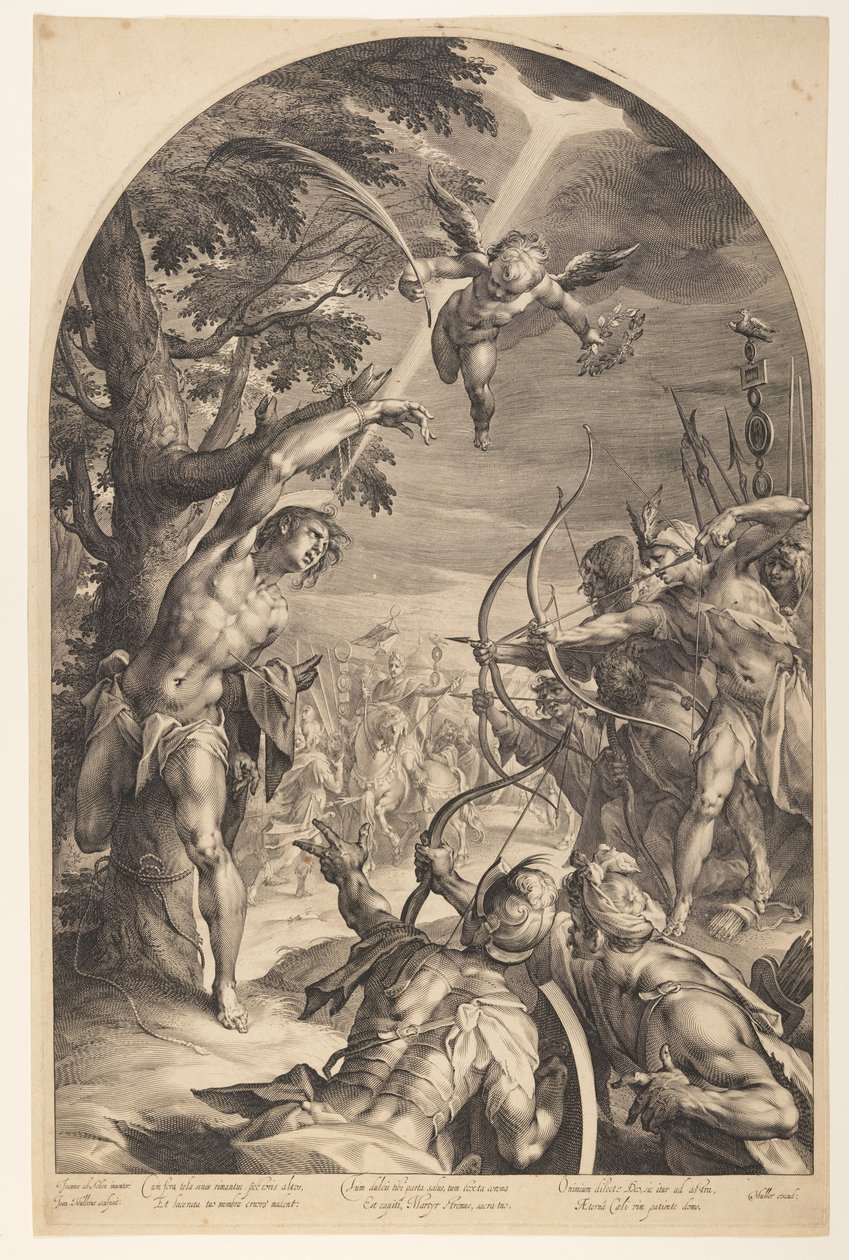 Martyrium des Heiligen Sebastian von Jan Harmensz. Muller