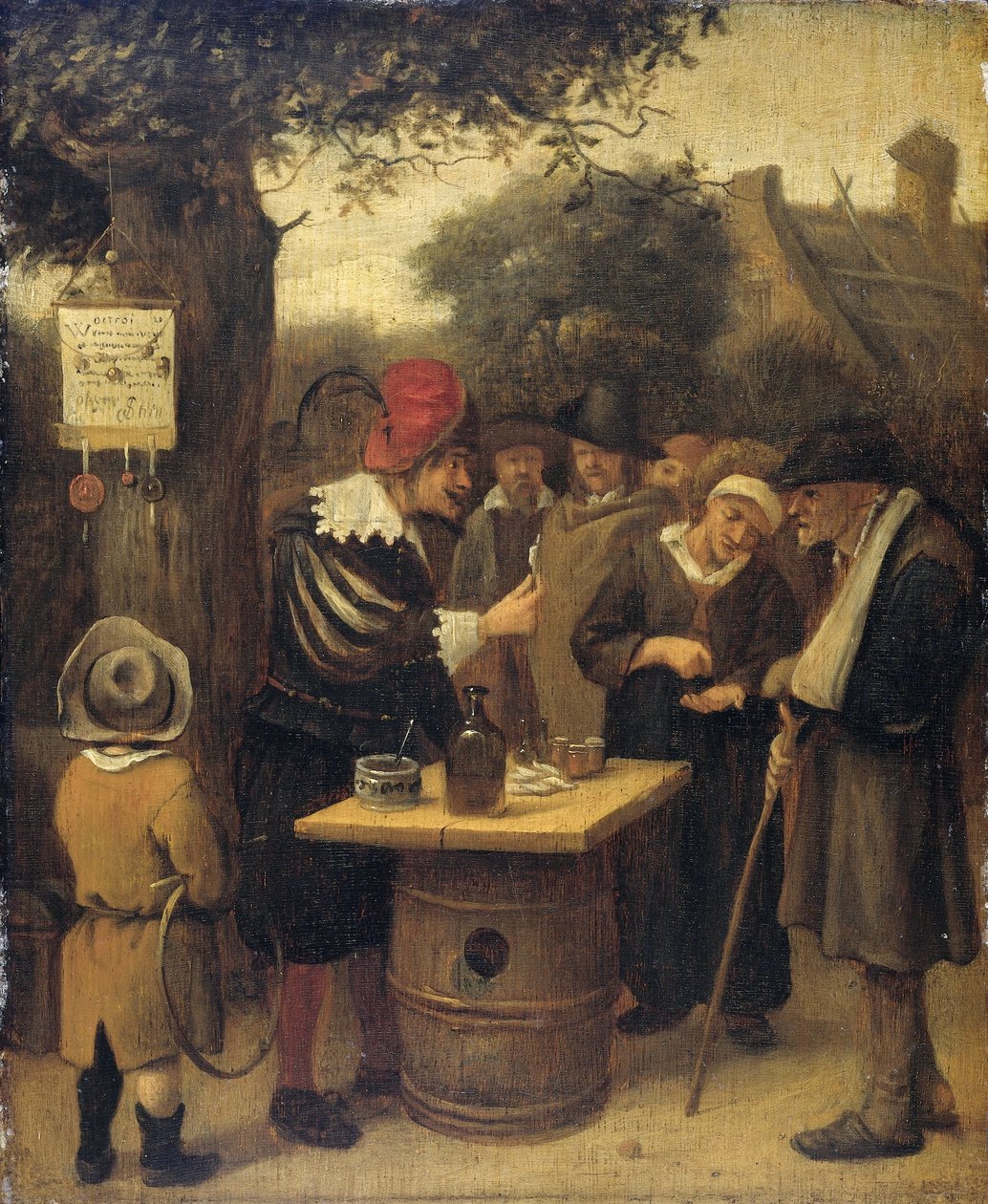 Der Quacksalber von Jan Havicksz. Steen (attributed to)