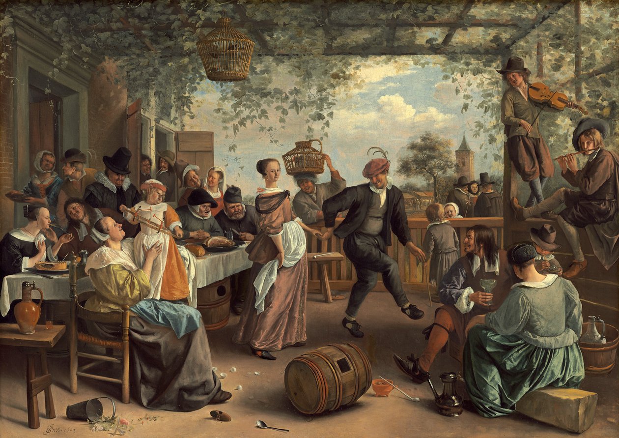Das tanzende Paar von Jan Havicksz. Steen