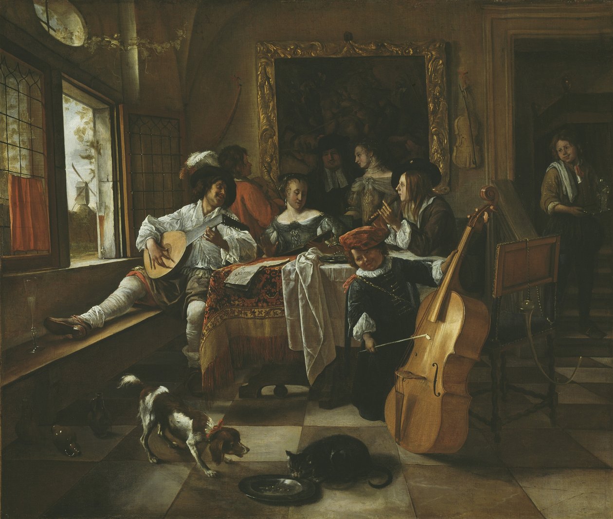 Das Familienkonzert, 1666 von Jan Havicksz. Steen
