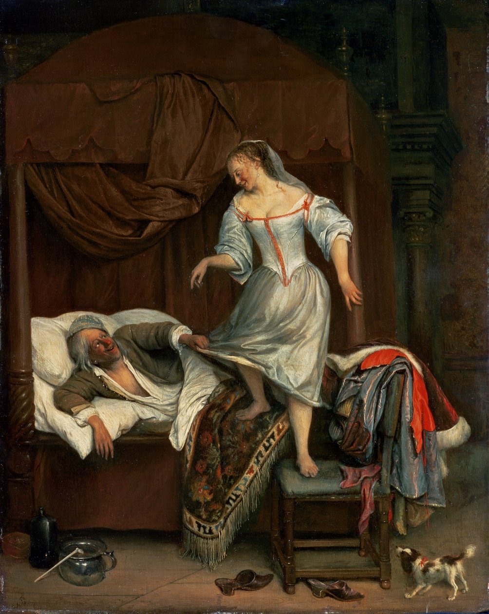 Schlafzimmerszene von Jan Havickszoon Steen