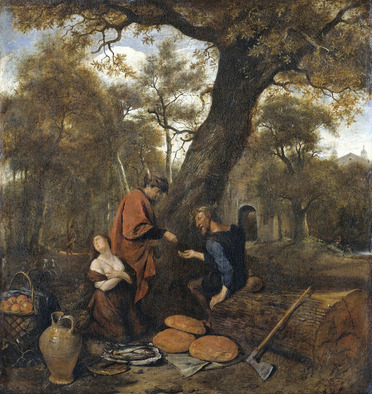 Erysichthon verkauft seine Tochter Mestra, 1660 von Jan Havickszoon Steen