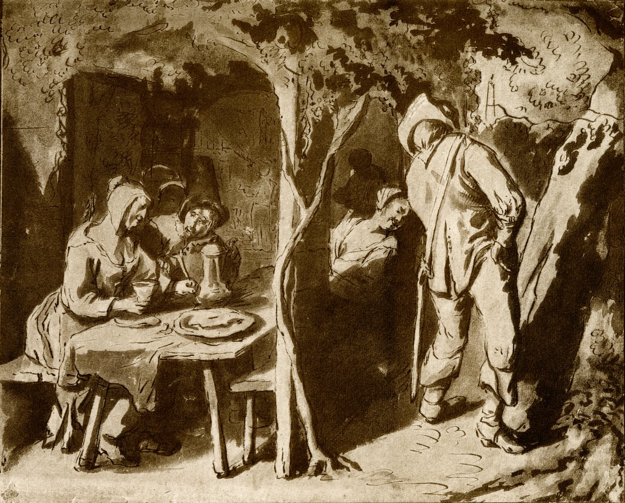 Tavernengarten von Jan Havickszoon Steen