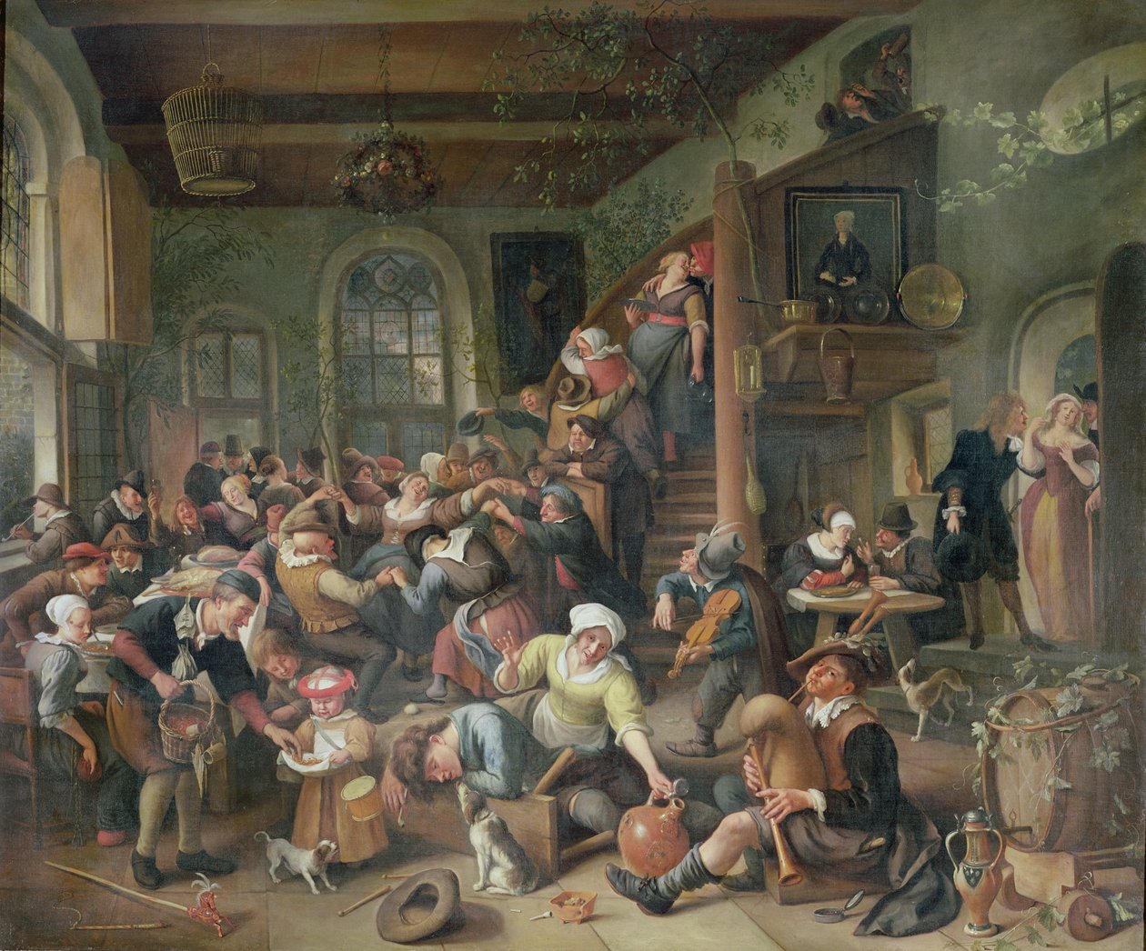 Der Eier-Tanz von Jan Havickszoon Steen