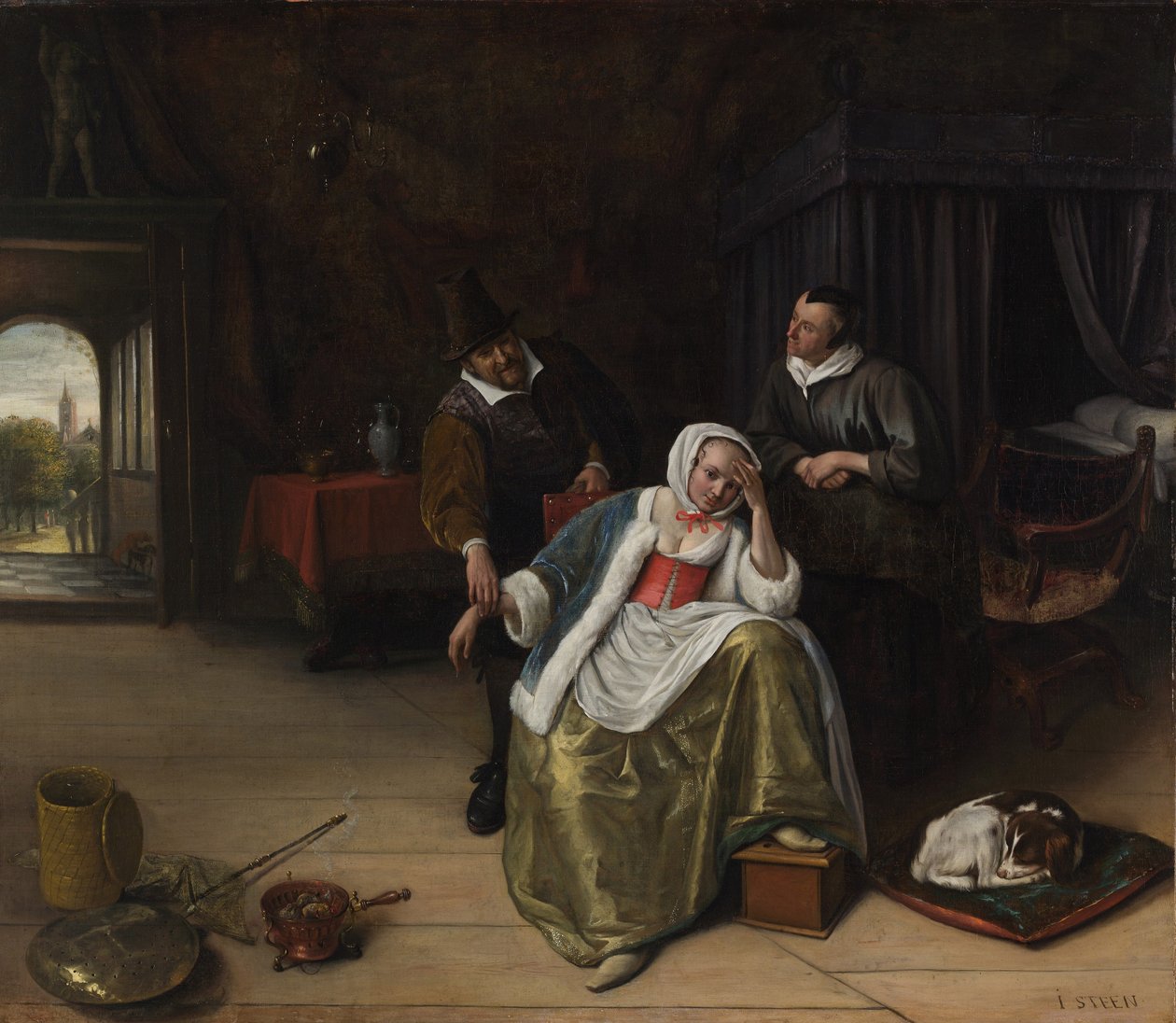 Die liebeskranke Jungfrau von Jan Havickszoon Steen