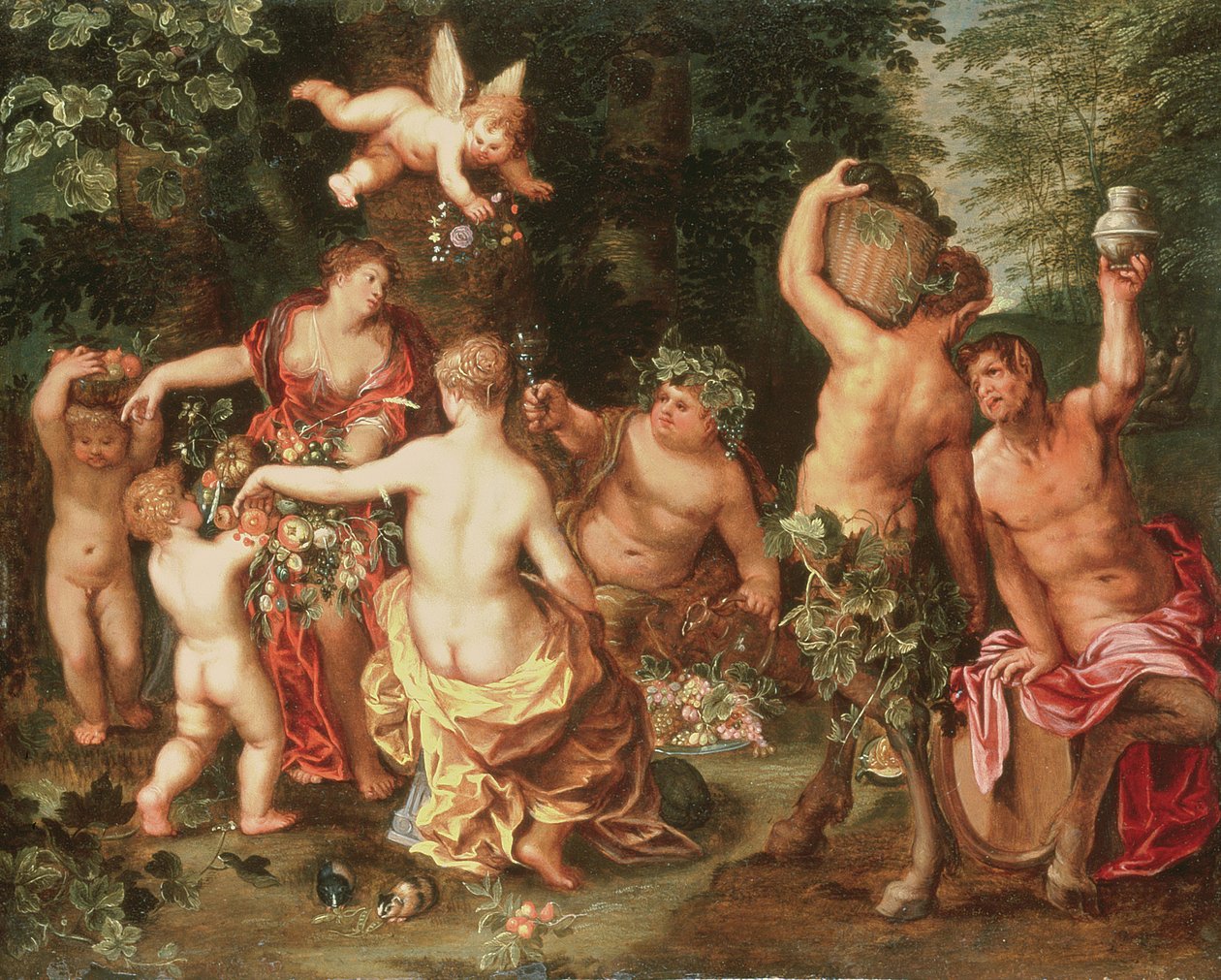 Eine Allegorie des Überflusses von Jan II Brueghel