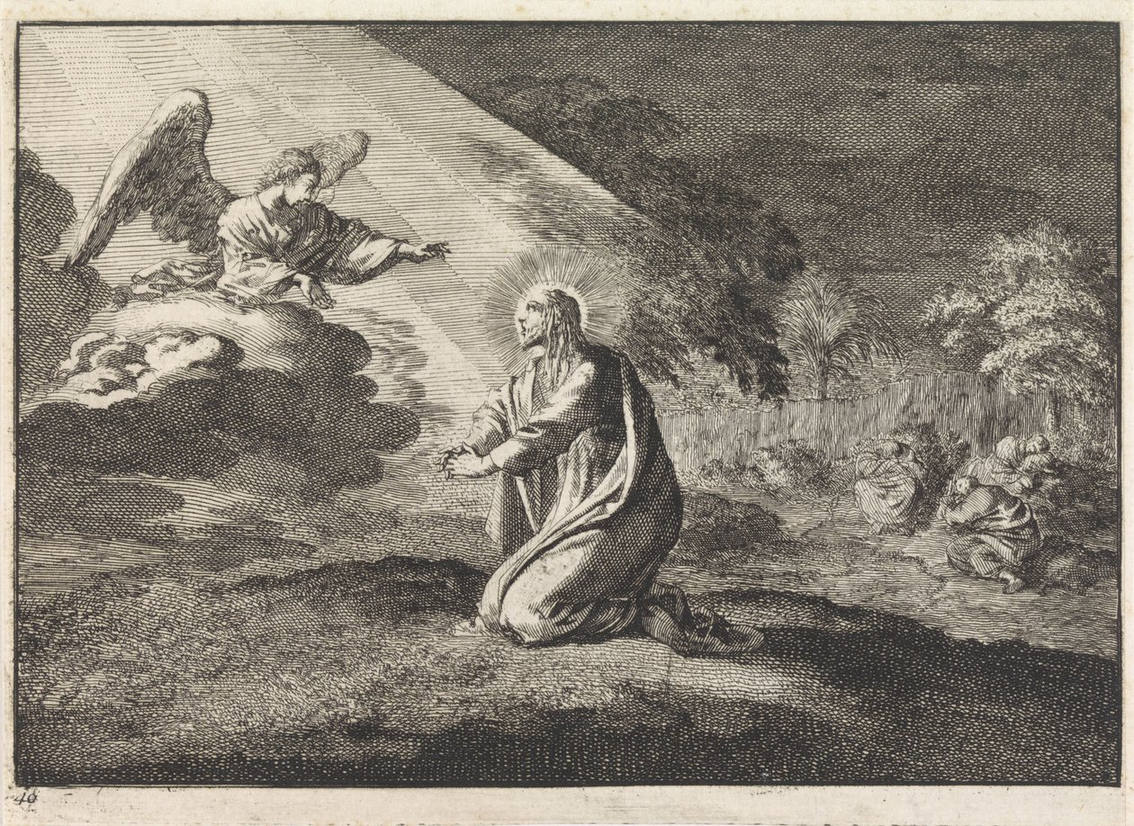 Christus im Garten Gethsemane von Jan Luyken