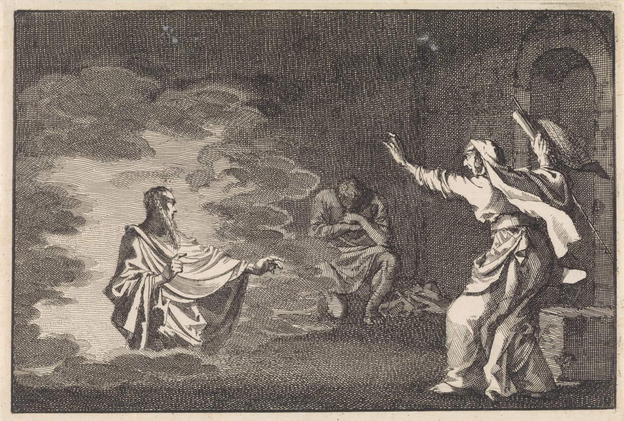 Saul bei der Hexe von Endor von Jan Luyken