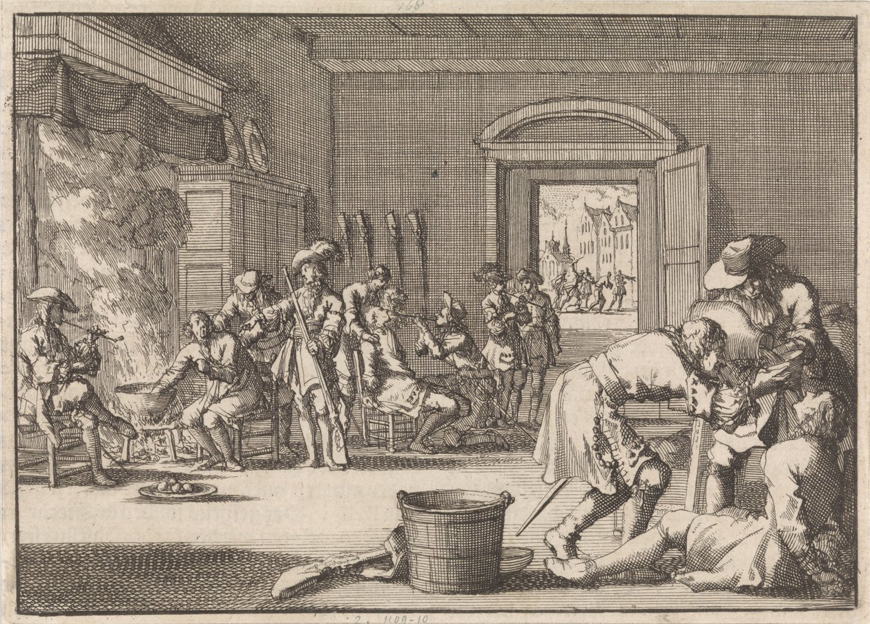 Verfolgung der Reformierten in Frankreich, 1685 von Jan Luyken