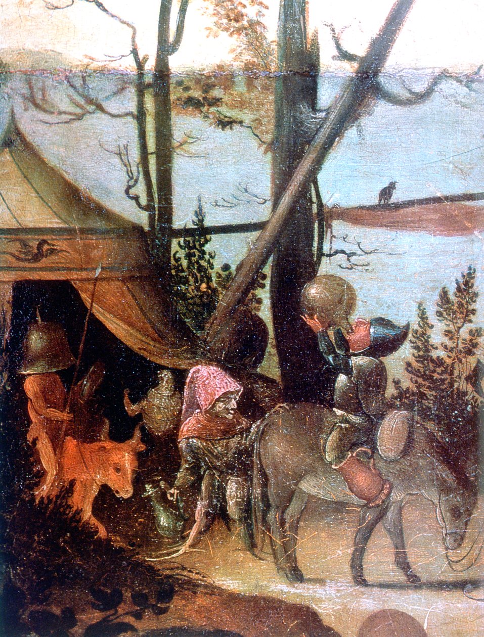 Landschaftsszene, Legende des Heiligen Christophorus, um 1520-1559 von Jan Mandyn