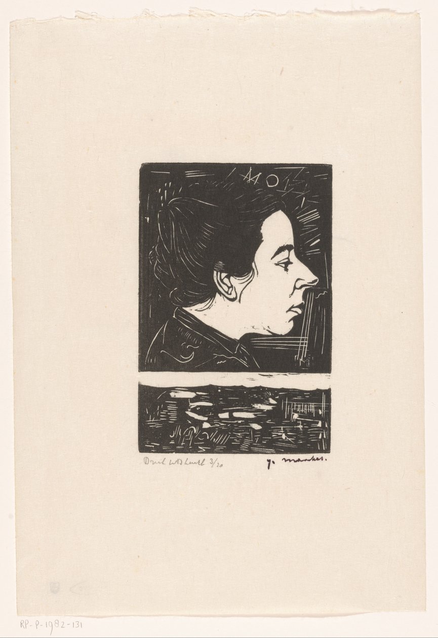 Porträt von Anne Zernike von Jan Mankes
