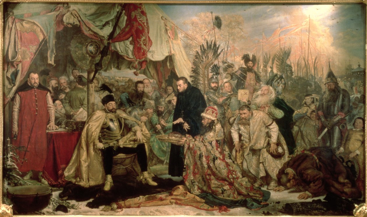 Bathory in Pskov, 1872 von Jan Alojzy Matejko