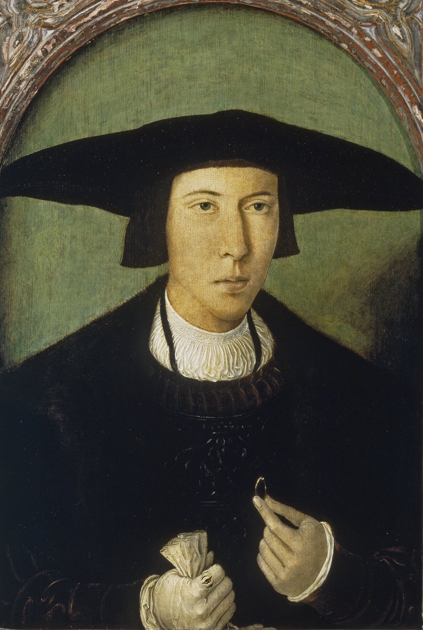 Porträt eines jungen Mannes von Jan Mostaert