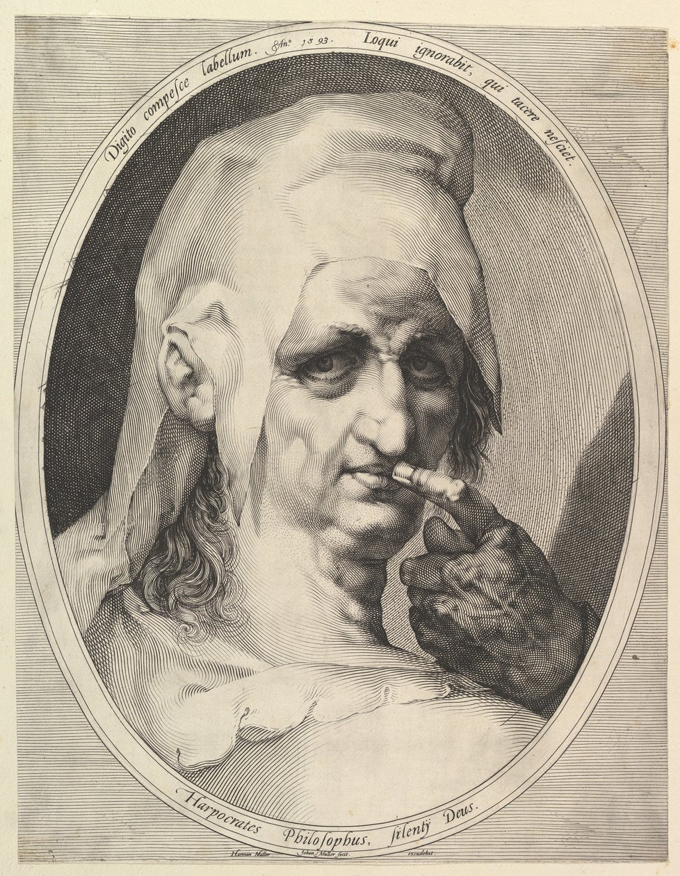 Harpokrates, Philosoph, ca. 1611 von Jan Muller
