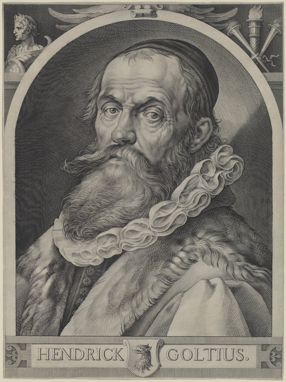 Porträt von Hendrick Goltzius von Jan Muller, Hendrick Goltzius