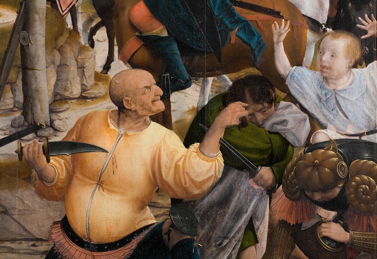 (Detail) der Kreuzigung von Jan Provoost