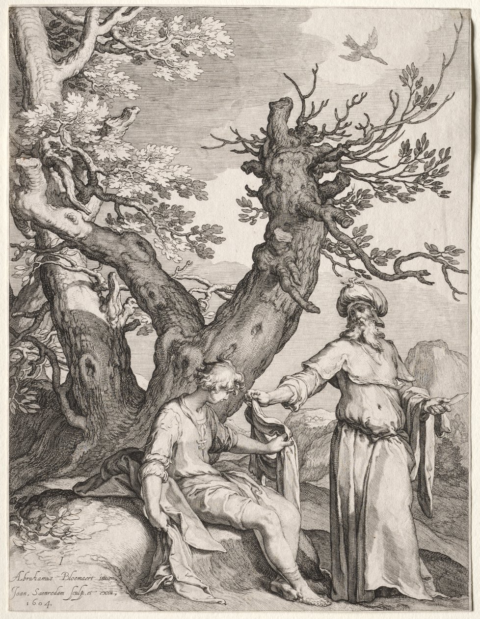Ahija und Jerobeam von Jan Saenredam