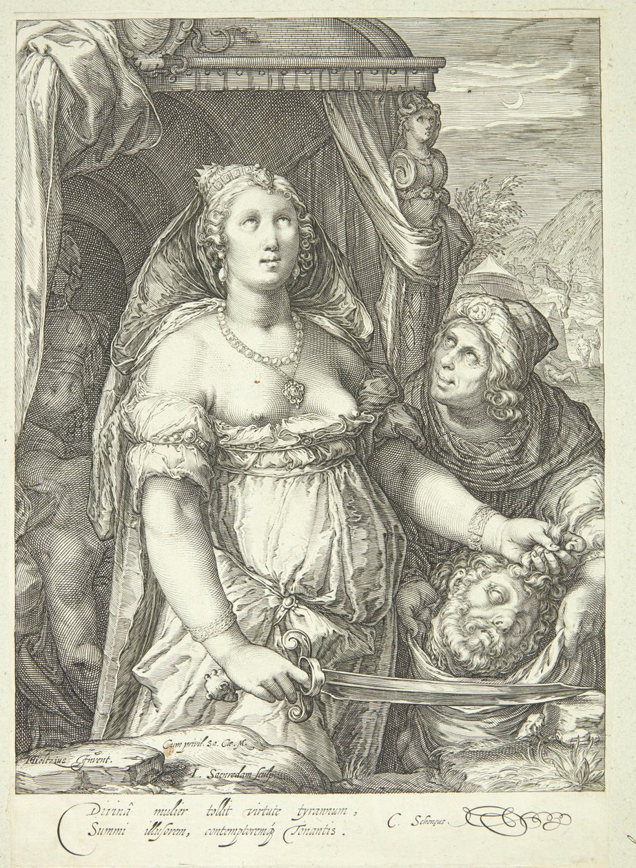 Judith mit dem Kopf des Holofernes von Jan Saenredam