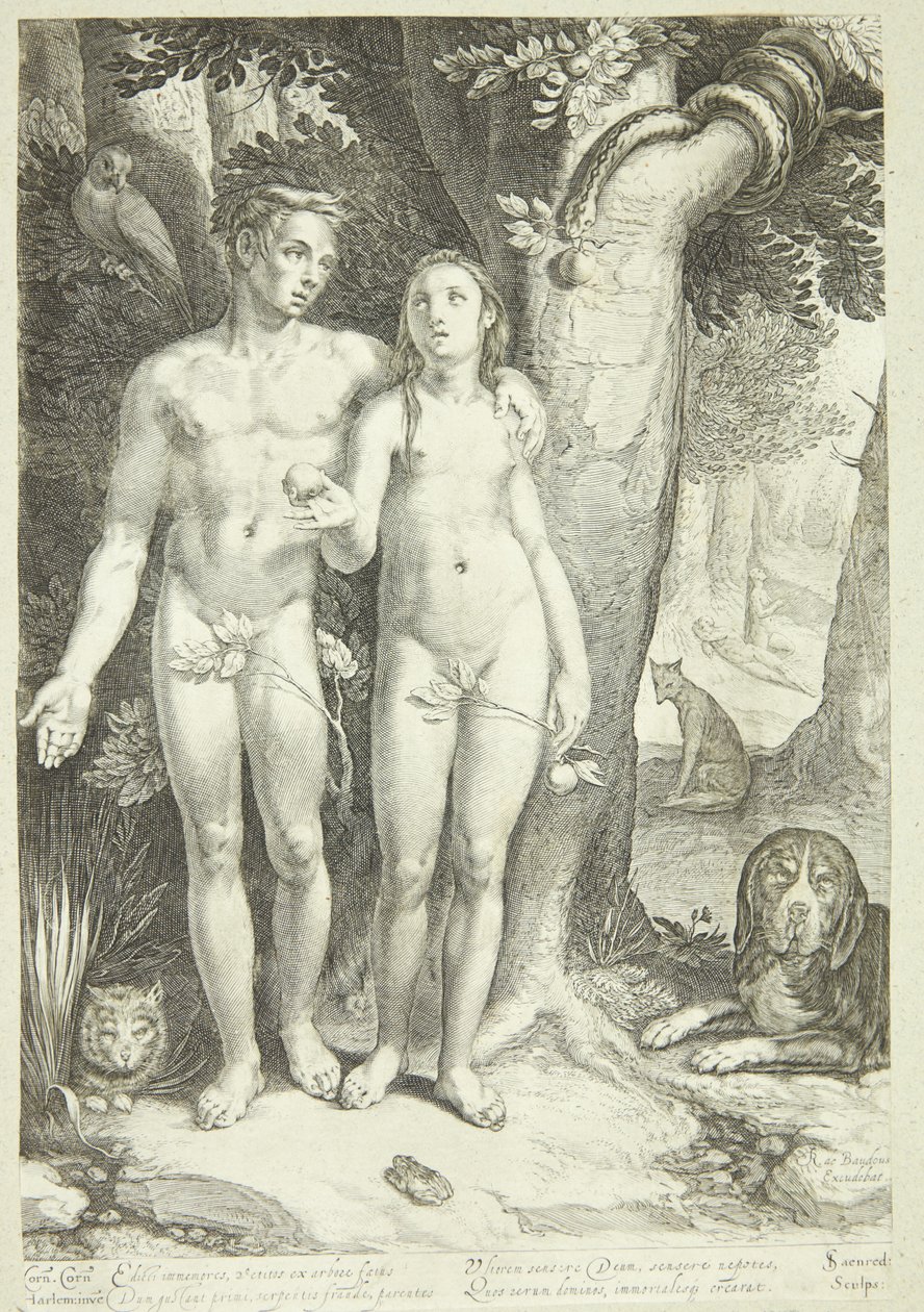 Der Sündenfall von Jan Saenredam